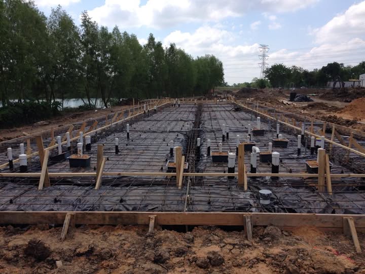 New construction slab plumbing rough-in by Shoreview Plumbing — Harris County, TX